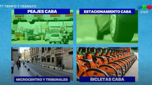 Paro: peajes liberados, estacionamiento libre y libre circulación en Capital