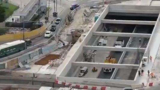 Aseguraron la baranda del nuevo Paseo del Bajo