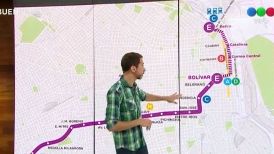 Desde el lunes, el subte E extiende su recorrido hasta Retiro