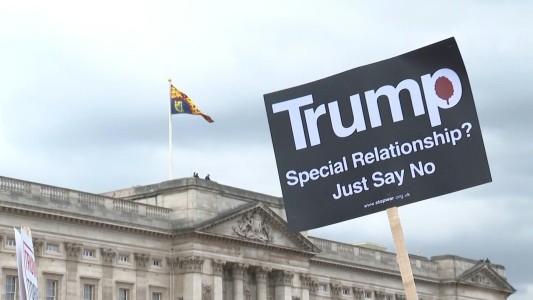 Protestas contra Trump en Londres