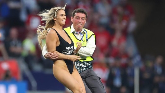 Final de la Champions: qué multa deberá pagar la modelo que se metió en la cancha semidesnuda