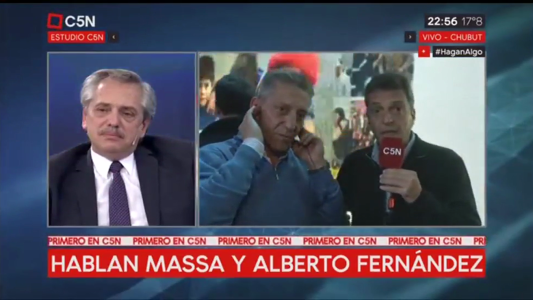 Alberto Fernández y Sergio Massa hablaron por TV: "Tomemos un café"