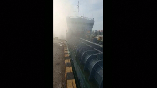 Explosión y muerte en un buque ruso