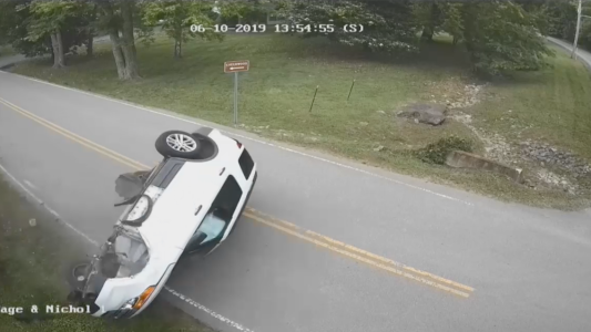 Estornudos, vuelco e incendio