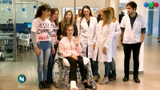 Tragedia de Monte: Rocío festejó su cumpleaños con los médicos que le salvaron la vida