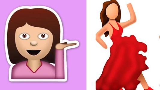 Los verdaderos significados de los emojis: la mujer de suéter rosa y bailarina de flamenco