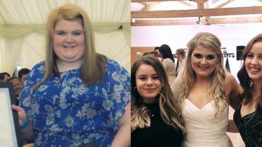 La mujer que adelgazó 40 kilos para poder lucir el vestido de novia de sus sueños