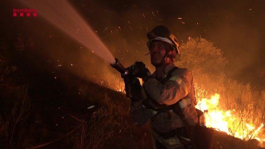 Incendio descontrolado en España en plena ola de calor