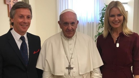 El encuentro de Valeria Mazza con el Papa Francisco