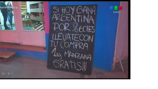 Una comerciante prometió manzanas si Argentina ganaba: ¿nueva cábala?