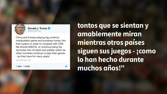 Trump acusa a China y Europa de manipular monedas para ganar competividad
