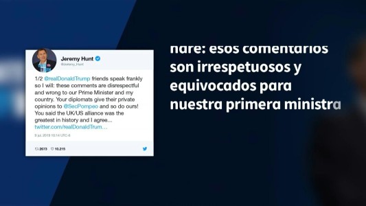 Canciller británico responde a Trump tras recibir insultos