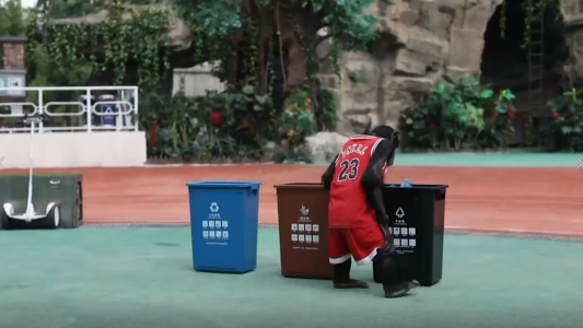 Hasta un mono sabe separar la basura