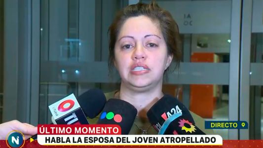 "No me van a callar con plata", dijo la esposa del ciclista atropellado