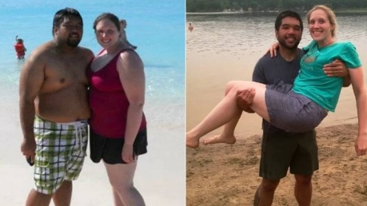 La historia de la pareja que bajó 110 kilos para poder tener hijos