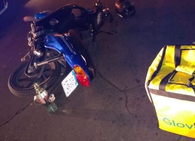 Atropellaron a un delivery y el operador sólo se preocupó por el pedido
