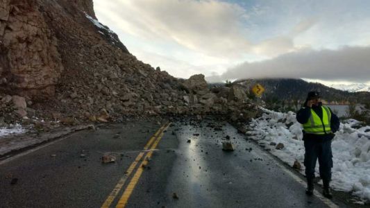 Buscan escaladores de elite para despejar el derrumbe de la ruta 40