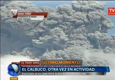 Reunión del Comité de Emergencias en Bariloche por el volcán Calbuco