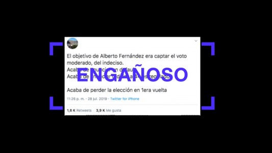Es falso que Alberto Fernández anunció un default, aunque sí dijo que "el dólar está retrasado"
