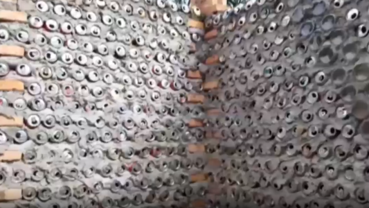 Construye una casa con latas de aluminio