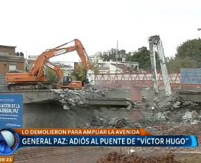 General Paz: adiós al puente de "Víctor Hugo"