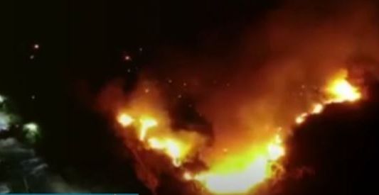 Fuego en el predio del ex Regimiento de La Tablada