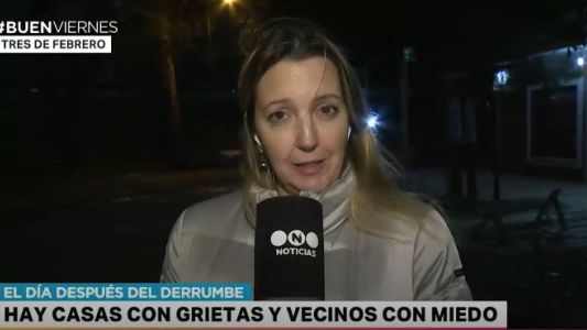 Tras el derrumbe del edificio, vecinos de Sáenz Peña denuncian que hay casas con grietas