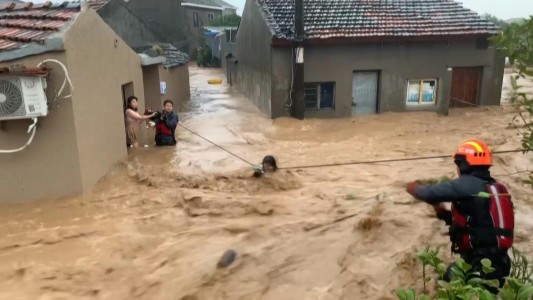 Impactantes imágenes del tifón Lekima en China: 32 muertos y millones de afectados
