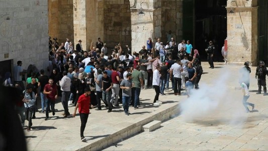 Enfrentamientos en la explanada de las Mezquitas en Jerusalén