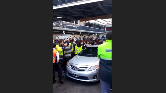 Así llegaba Cristina Kirchner a Aeroparque