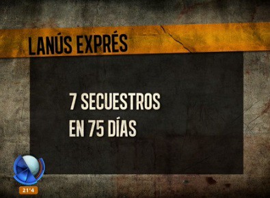 Infografía: Lanús exprés, 7 secuestros en 75 días