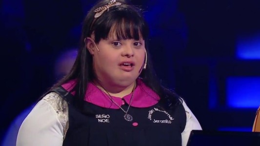 Noelia Garella, la maestra con síndrome de Down que participó en "¿Quién quiere ser millonario?"