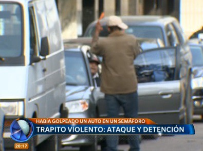 "Trapito" violento: ataque y detención