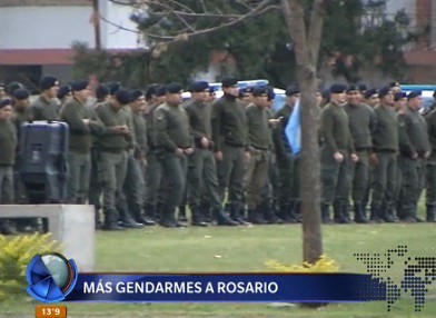 Más gendarmes en Rosario