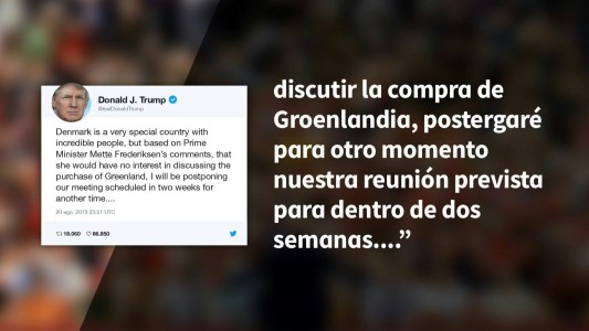 Trump no viaja a Dinamarca por rechazo a venta de Groenlandia