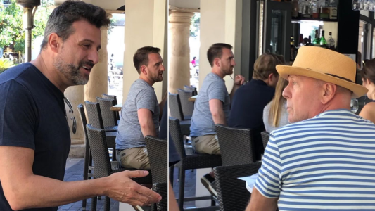 La reacción de Bruce Willis cuandoJosé María Listorti quiso saludarlo