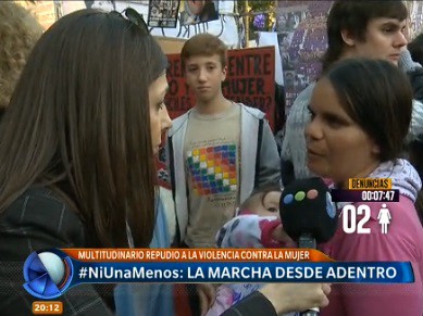 La manifestación #NiUnaMenos, desde adentro