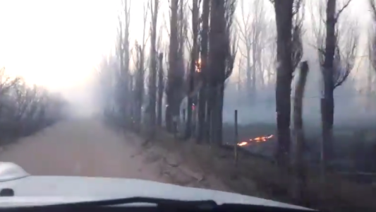 Incendios en Mendoza tras el paso del viento Zonda