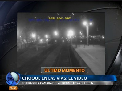 Choque en las vías en Temperley: el video