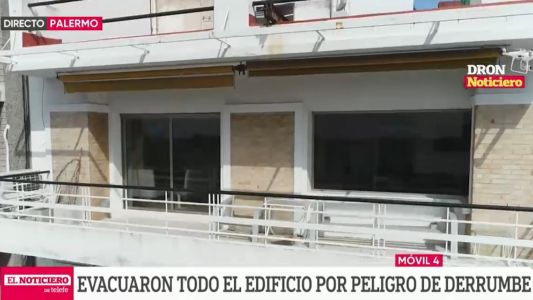 Edificio fantasma en la Av. del Libertador: vecinos desalojados por peligro de derrumbe