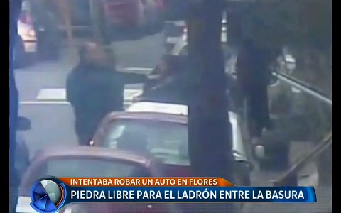 El ladrón que se esconde en la basura