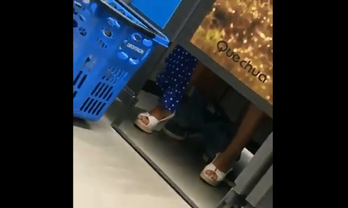 ¿Sexo en el probador de un local de ropa?: el video de Twitter del que todos están hablando