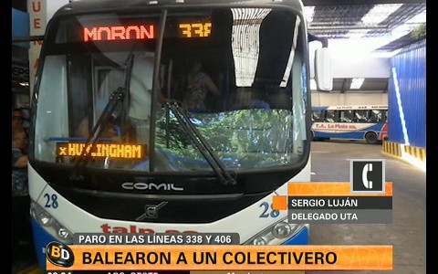 Un colectivero baleado en un asalto en Florencio Varela