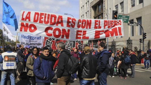 Los movimientos sociales acamparon frente al Ministerio de Desarrollo Social