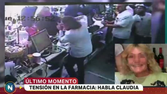 Video: le pegó a la farmacéutica porque su obra social no le autorizó un medicamento oncológico