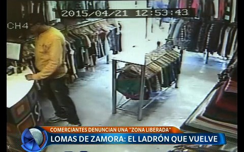 Lomas de Zamora: el ladrón que vuelve