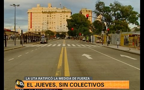 Si no hay acuerdo antes, el jueves no habrá colectivos
