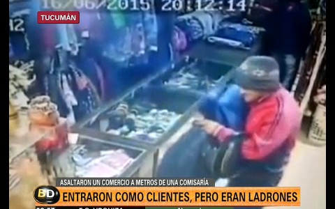 Entraron como clientes, pero eran ladrones