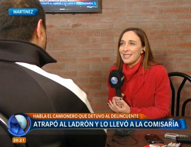 Camionero atrapó a un ladrón, le dio una paliza y lo llevó a la comisaría