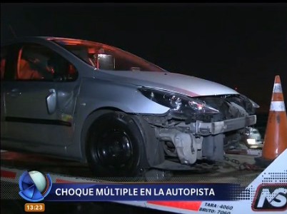 Doce vehículos chocaron en la autopista Buenos Aires - La Plata